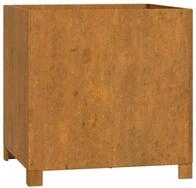 vidaXL Blumentopf Pflanzk&uuml;bel mit Beinen Rostig 50x50x50 cm Cortenstahl (1 St)
