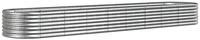 vidaXL Hochbeet vidaXL Hochbeet Verzinkter Stahl 368x80x36 cm Silbern