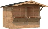 Palmako Ger&auml;tehaus Marktstand Stella, BxT: 311x267 cm, hellbraun