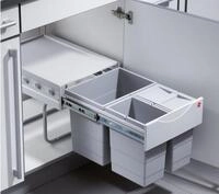 Hailo Einbaum&uuml;lleimer Hailo M&uuml;lleimer K&uuml;che Einbau ab 40cm Schrank M&uuml;lltrennung