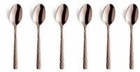 Amefa Espressol&ouml;ffel FELICITY (6 St&uuml;ck), PVD rose, geh&auml;mmert