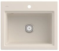 Villeroy & Boch K&uuml;chensp&uuml;le Subway Style 60 S Classicline KR Crema mit