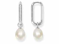 THOMAS SABO Paar Creolen CR689-643-14 Creolen Ohrringe Damen Glieder und Perlen