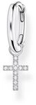 THOMAS SABO Single-Creole CR709-051-14, Zirkonia, Kreuz, Glauben, Religion