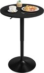 Woltu Bartisch (1-St), Stehtisch Drehtisch, MDF Partytisch, h&ouml;henverstellbar