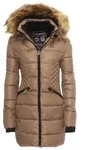 Geographical Norway Winterjacke Damen Outdoor Jacke Steppjacke in Unifarbe, mit