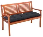 Detex Bankauflage, Sitzkissen Anthrazit Polyester Visko-Effekt 110x45cm Gartenbank