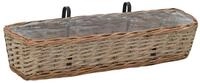 vidaXL Blumenkasten, Balkon-Blumenk&uuml;bel 2 Stk. Weide mit PE-Auskleidung 80 cm