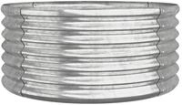 vidaXL Pflanzk&uuml;bel, Pflanzkasten Pulverbeschichteter Stahl 80x80x36 cm Silber