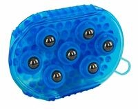 Kerbl Pet Pferdeb&uuml;rste B&uuml;rste magnet massage blau