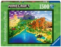 Ravensburger Puzzle 1500 Teile Ravensburger Puzzle World of Minecraft 17189, 1500