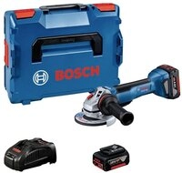 Bosch Professional Winkelschleifer Akku-Winkelschleifer 06019J4101, inkl. 2....