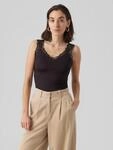 Tr&auml;gertop VERO MODA "VMROSA SL TOP JRS NOOS", Damen, Gr. XL, schwarz, Jersey,