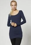 Langarmshirt VERO MODA "VMMAXI", Damen, Gr. XS, blau (schwarz iris), Jersey,