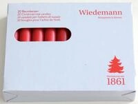 Wiedemann Stumpenkerze Wiedemann 580801.001 Christbaumkerze - rot, 20 St&uuml;ck
