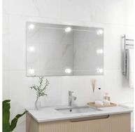 vidaXL LED-Lichtspiegel vidaXL Wandspiegel ohne Rahmen mit LED-Beleuchtung...