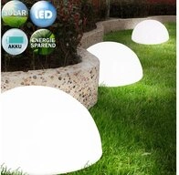 monzana LED Solarleuchte Halbkugel, LED, Wei&szlig;, 3er Set Solarlampe Au&szlig;en...