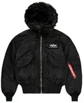 Alpha Industries Winterjacke 45/P Hooded Custom schwarz XL (52/54)
