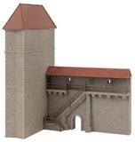 Faller Modelleisenbahn-Geb&auml;ude Faller H0 130691 Altstadtmauer-Set Schildmauer,...