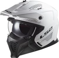 LS2 Motorradhelm OF606 Drifter Trial Helm, Atmungsaktiv, Ratschenverschluss, ECE