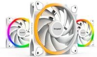 be quiet! Geh&auml;usel&uuml;fter Light Wings White 120mm PWM high-speed Triple-Pack