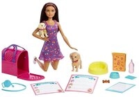 Barbie Anziehpuppe Barbie Welpenadoption Barbie Mattel Hunde Spiel-Set &...