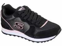 Skechers Nylon Quarter Lace Up Jogger Sneaker im modischen Kontrastlook,