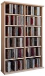 VCM Standregal CD DVD Regal Ronul H. 92 x B. 60 x T. 18 cm, Holz CD DVD Stand...