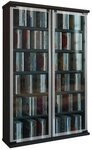 VCM Standregal Holz CD DVD Stand Regal Schrank Galerie Glast&uuml;r, 1-tlg.