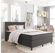 vidaXL Bettgestell 140 x 200 cm Boxspring-Bettgestell Grau Stoff 140x200 cm Bett