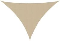 vidaXL Sonnensegel Sonnensegel Oxford-Gewebe Dreieckig 5x7x7 m Beige, (1-tlg)