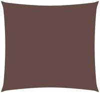 vidaXL Sonnensegel Sonnensegel Oxford-Gewebe Quadratisch 3x3 m Braun, (1-tlg)
