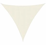 vidaXL Sonnensegel Sonnensegel Oxford-Gewebe Dreieckig 5x5x5 m Creme, (1-tlg)