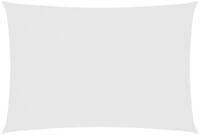 vidaXL Sonnensegel Sonnensegel Oxford-Gewebe Rechteckig 2,5x4,5 m Wei&szlig;, (1-tlg)