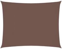 vidaXL Sonnensegel Sonnensegel Oxford-Gewebe Rechteckig 2,5x4 m Braun, (1-tlg)