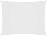 vidaXL Sonnensegel Sonnensegel Oxford-Gewebe Rechteckig 2,5x4 m Wei&szlig;, (1-tlg)
