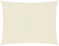 vidaXL Sonnensegel Sonnensegel Oxford-Gewebe Rechteckig 4x6 m Creme, (1-tlg)