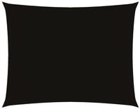 vidaXL Sonnensegel Sonnensegel Oxford-Gewebe Rechteckig 2x3 m Schwarz, (1-tlg)