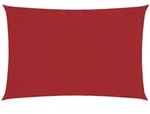 vidaXL Sonnensegel Sonnensegel Oxford-Gewebe Rechteckig 2x4 m Rot, (1-tlg)