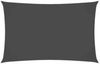 vidaXL Sonnensegel Sonnensegel Oxford-Gewebe Rechteckig 2x5 m Anthrazit, (1-tlg)