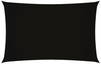 vidaXL Sonnensegel Sonnensegel Oxford-Gewebe Rechteckig 2x5 m Schwarz, (1-tlg)