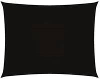 vidaXL Sonnensegel Sonnensegel Oxford-Gewebe Rechteckig 3,5x5 m Schwarz, (1-tlg)