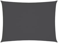 vidaXL Sonnensegel Sonnensegel Oxford-Gewebe Rechteckig 3x4,5 m Anthrazit, (1-tlg)