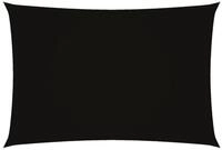 vidaXL Sonnensegel Sonnensegel Oxford-Gewebe Rechteckig 3x5 m Schwarz, (1-tlg)