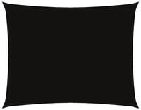 vidaXL Sonnensegel Sonnensegel Oxford-Gewebe Rechteckig 3x6 m Schwarz, (1-tlg)
