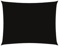 vidaXL Sonnensegel Sonnensegel Oxford-Gewebe Rechteckig 4x5 m Schwarz, (1-tlg)