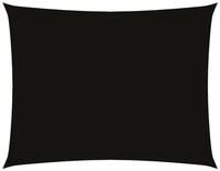 vidaXL Sonnensegel Sonnensegel Oxford-Gewebe Rechteckig 4x6 m Schwarz, (1-tlg)