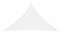 vidaXL Balkonsichtschutz Sonnensegel Oxford-Gewebe Dreieckig 3,5x3,5x4,9 m Weiß