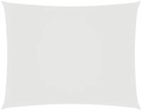 vidaXL Sonnensegel Sonnensegel Oxford-Gewebe Rechteckig 6x7 m Wei&szlig;, (1-tlg)
