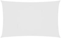 vidaXL Sonnensegel Sonnensegel Oxford-Gewebe Rechteckig 6x8 m Wei&szlig;, (1-tlg)